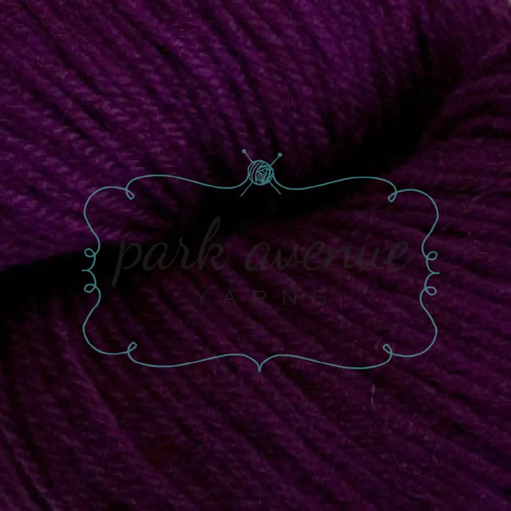 Heritage Solid Dark Plum Yarn: Fingering