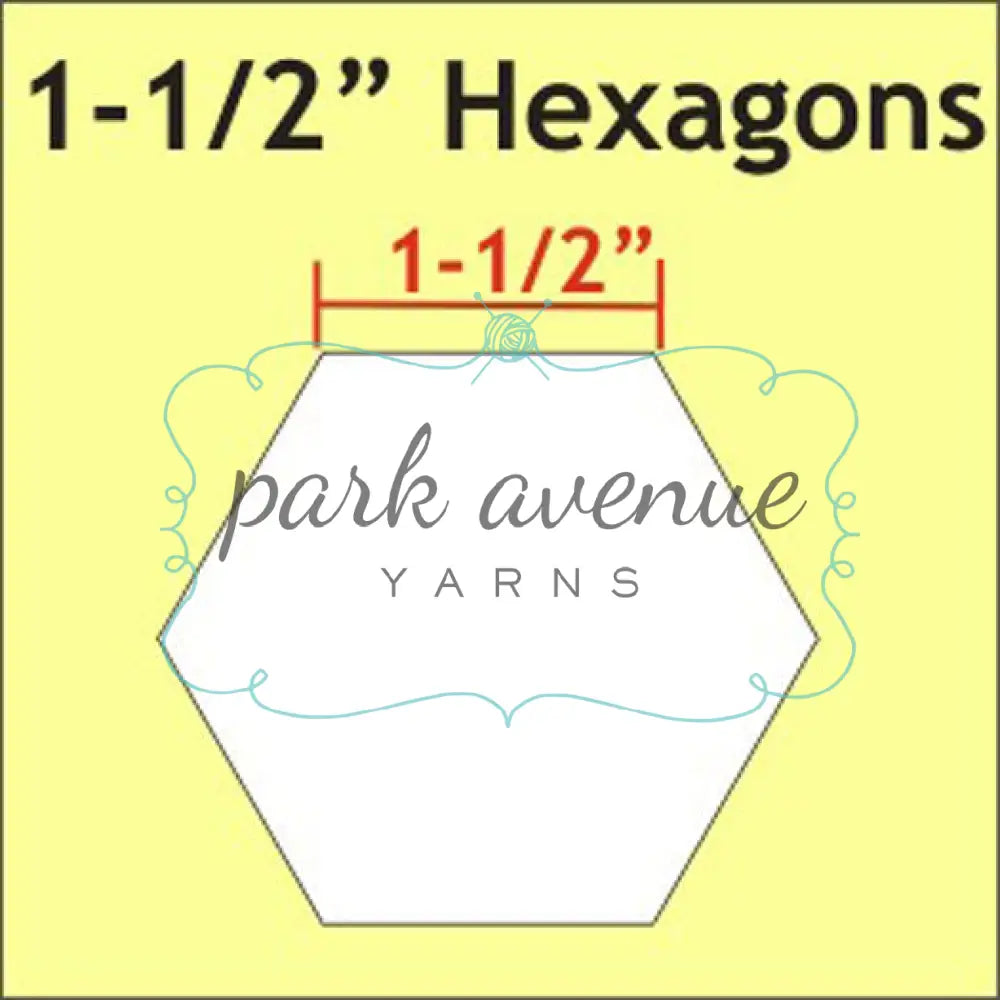 Hexagon Paper Pieces 1 1/2’’ 50 Pcs Sew & Quilt: Notions