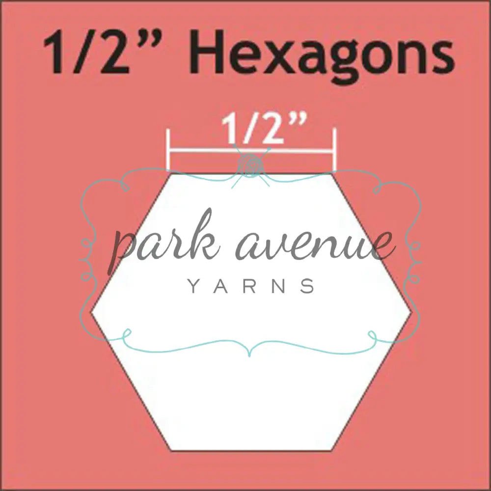 Hexagon Paper Pieces 1/2’’ 50 Pcs Sew & Quilt: Notions