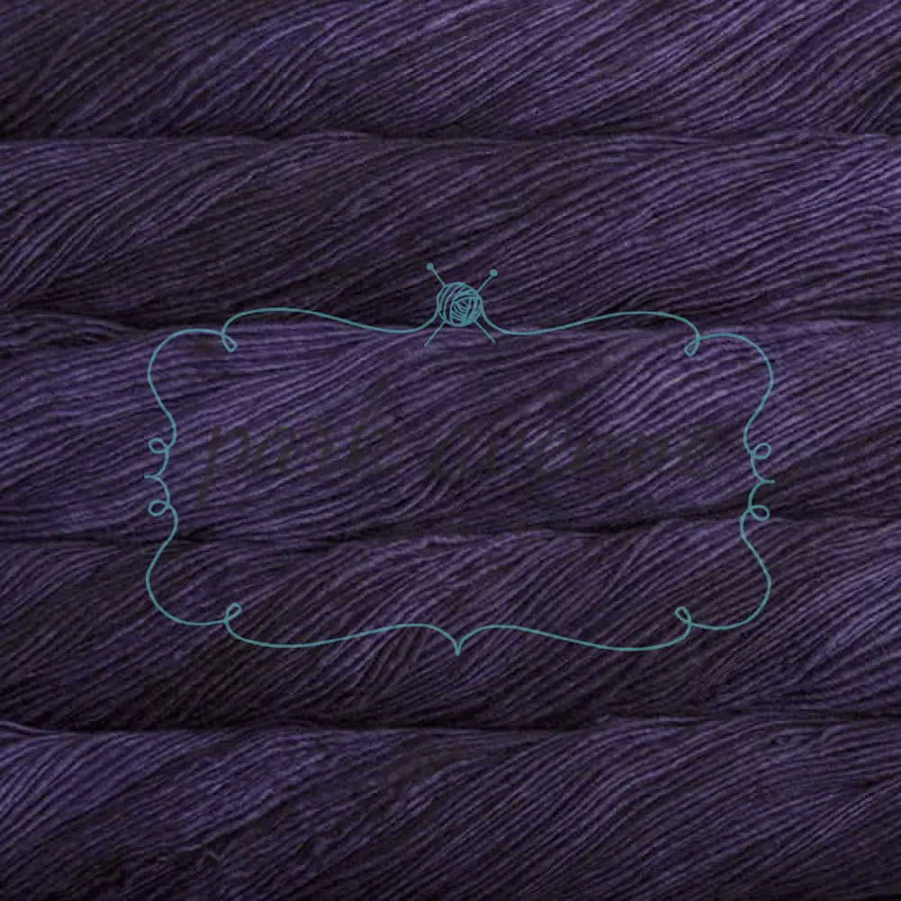 Malabrigo Worsted Purple Myste Yarn: Worsted