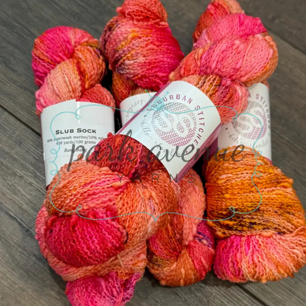 Suburban Stitcher Slub Sock Bang Bang Yarn: Fingering