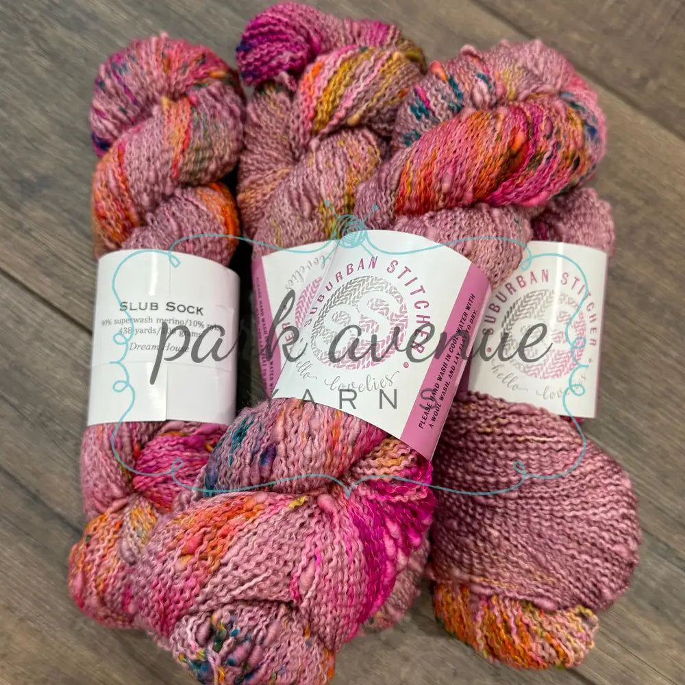 Suburban Stitcher Slub Sock Dream House Yarn: Fingering