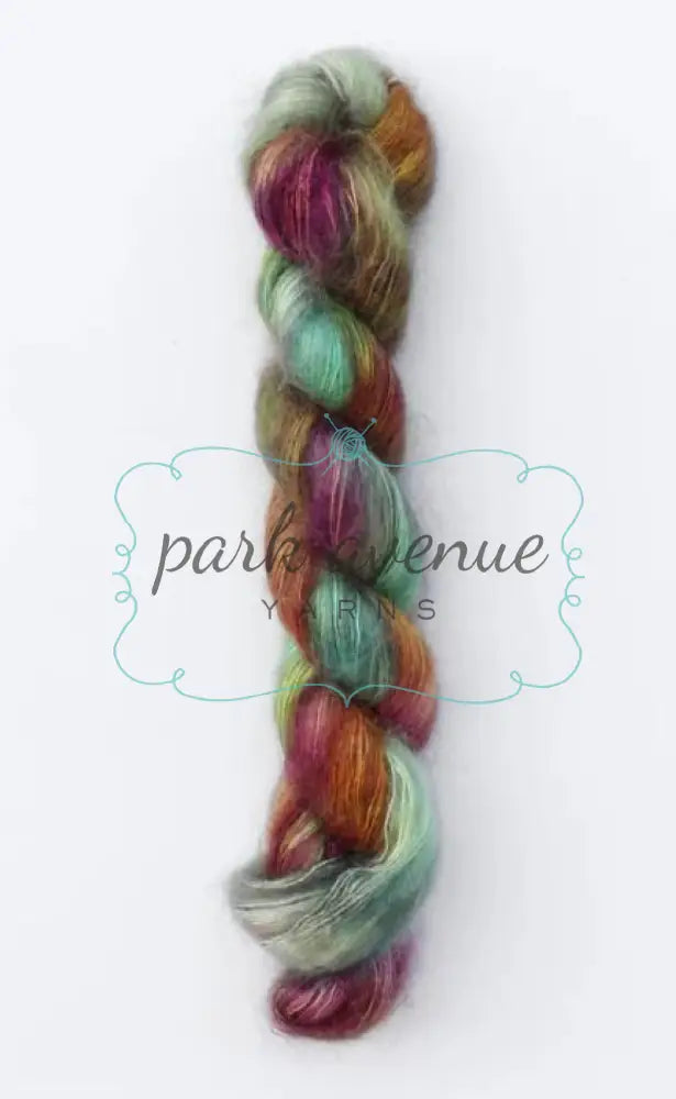 Tosh Silk Cloud Hand-Dyed Fire Opal Yarn: Lace