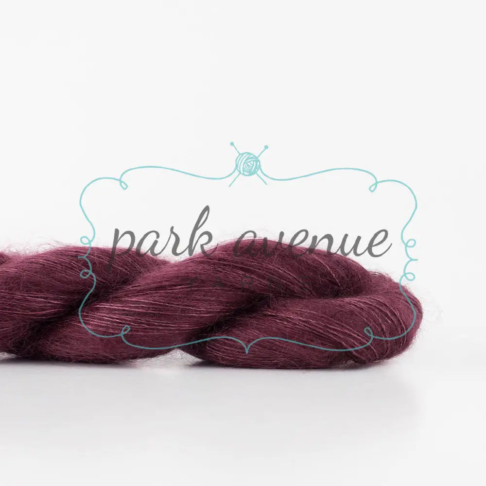 Tosh Silk Cloud Mill-Dyed Bordeaux Yarn: Lace