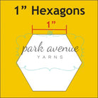 Hexagon Paper Pieces 1’’ 100 Pcs Sew & Quilt: Notions