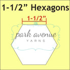 Hexagon Paper Pieces 1 1/2’’ 50 Pcs Sew & Quilt: Notions