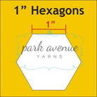 Hexagon Paper Pieces 1’’ 600 Pcs Sew & Quilt: Notions