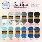 Sheepjes Softfun Colour Pack Cloud Yarn: Kits